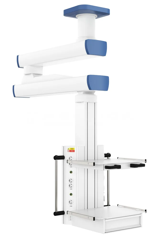 Потолочная медицинская консоль CADUCEUS C2E-V двухплечевая вертикальная, фото 3